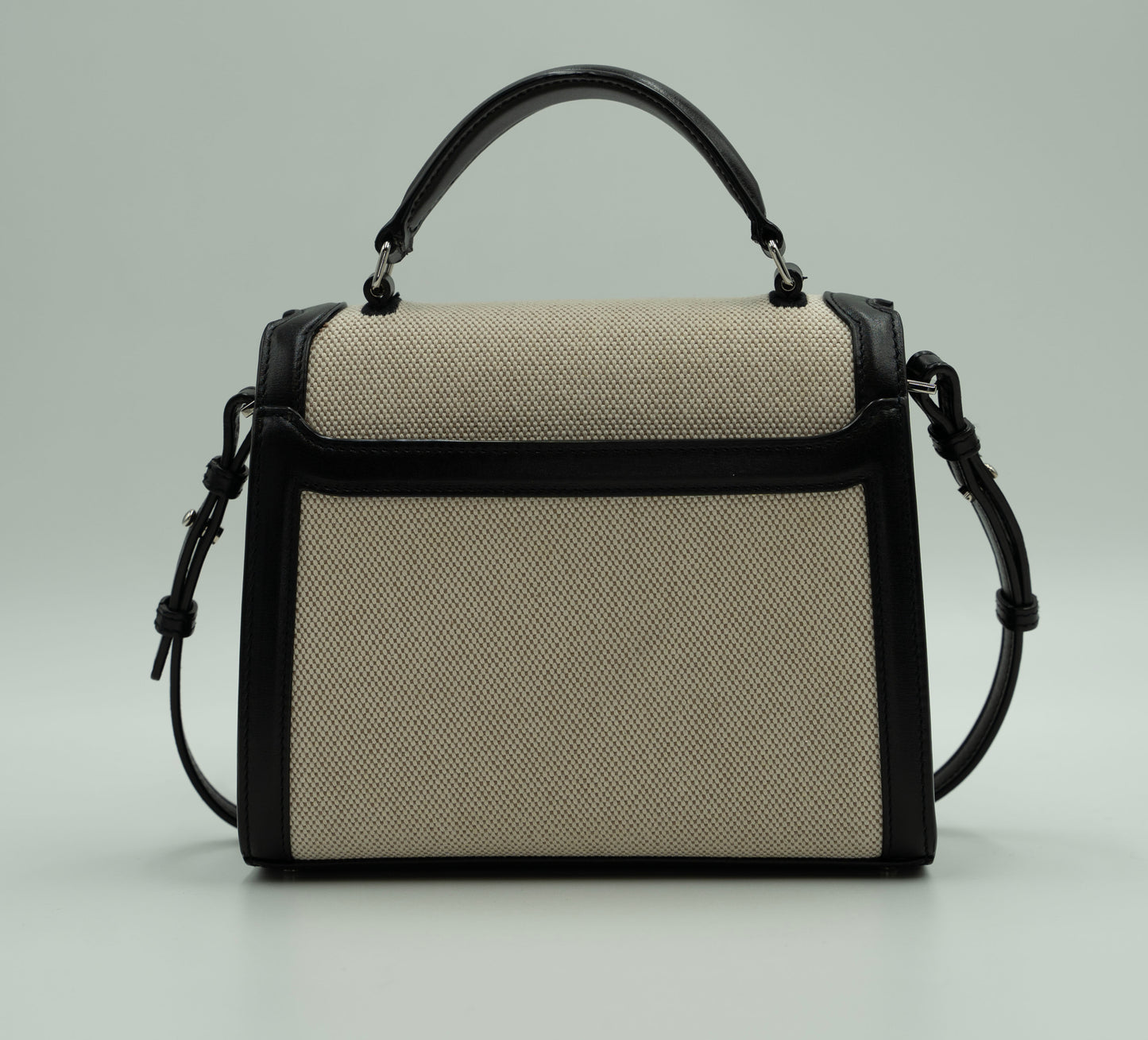 YSL Cassandra Small Shoulder/Satchel Bag: Refined Neutrals in Elegant Design"