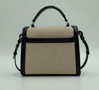 YSL Cassandra Small Shoulder/Satchel Bag: Refined Neutrals in Elegant Design"